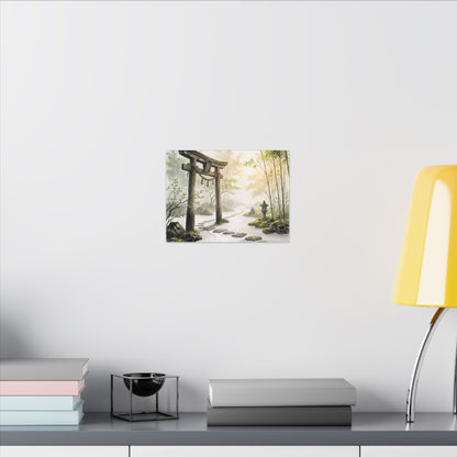 Peaceful Torii Gate Canvas Art - Karesansui Zen
