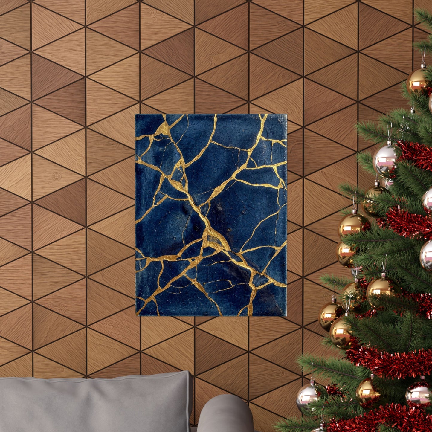 Kintsugi Crackle Wall Art Print