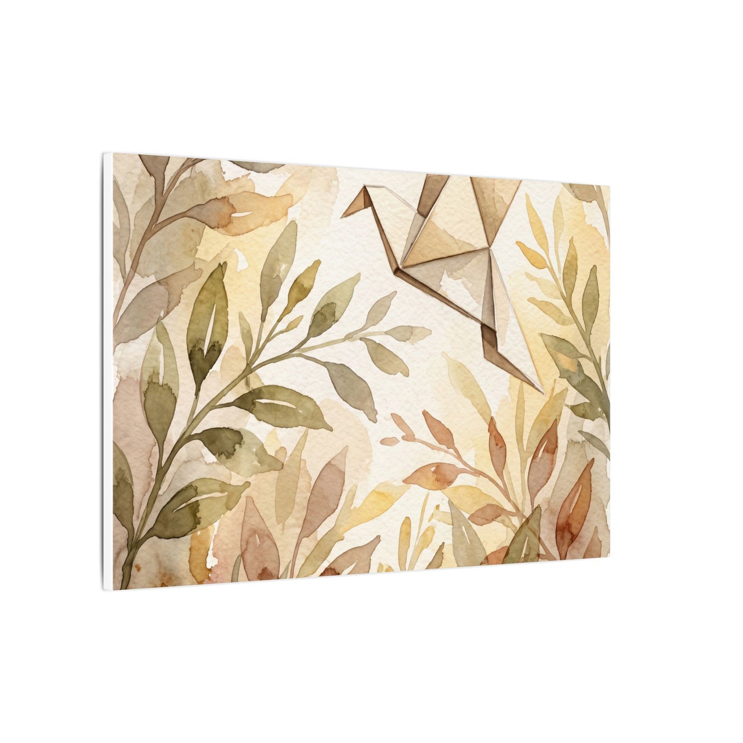 Fukinsei Paper Fold Canvas Art - Japandi Watercolor