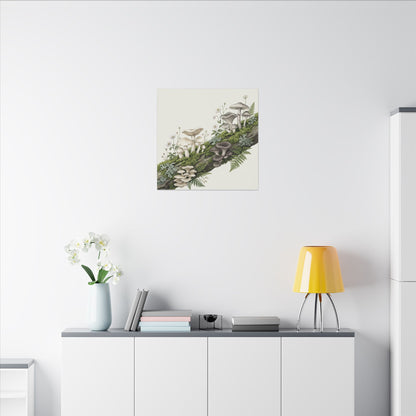 Dried Flowers Spring Canvas Art | Japandi Neutral Design