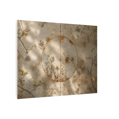 Japandi Rust Patina in Dappled | Japanese Pattern Canvas Art