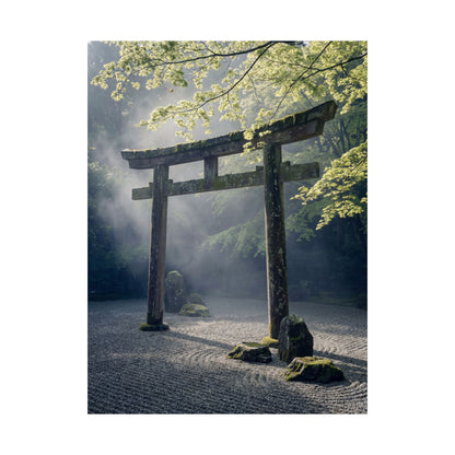 Tranquil Torii Gate Wall Art Print - Karesansui Zen