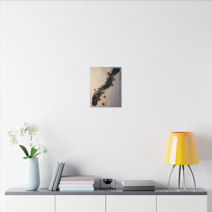 Dawn Ink Brushstroke Canvas Art - Kintsugi Ma