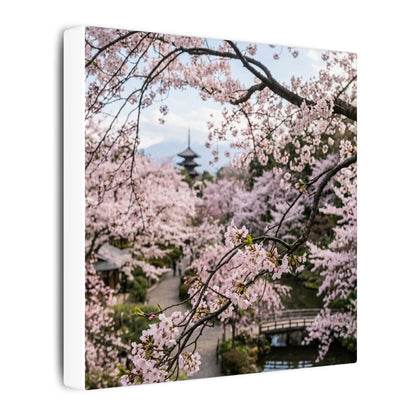 Japandi Ceramic Bowl in Golden Hour | Watercolor Canvas Art
