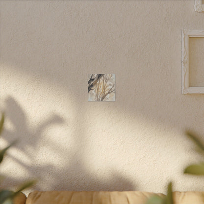 Ma Shadow Play Canvas Art - Japandi Watercolor