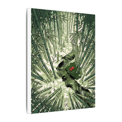Peaceful Bamboo Grove Canvas Art - Ukiyo E Inspired Zen