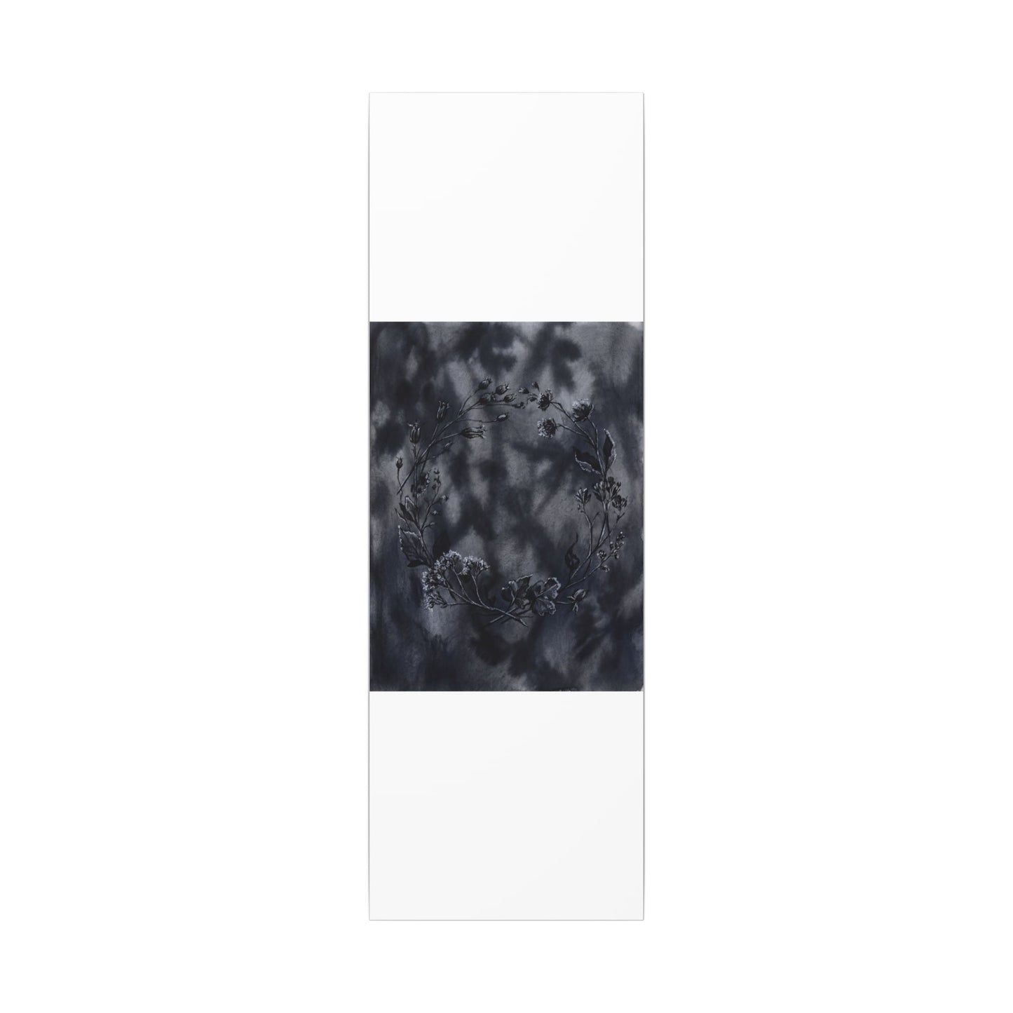 Dried Flowers Canvas Art | Winter Dark Japandi Shadow Zen Art