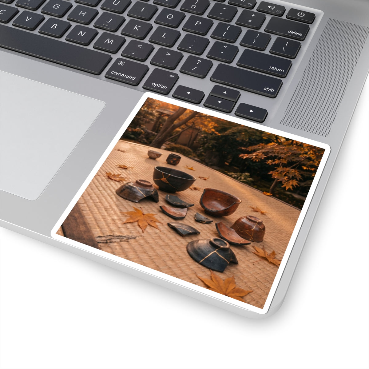 Artful Tea Ceremony Sticker - Broken Beauty Kintsugi Art Print