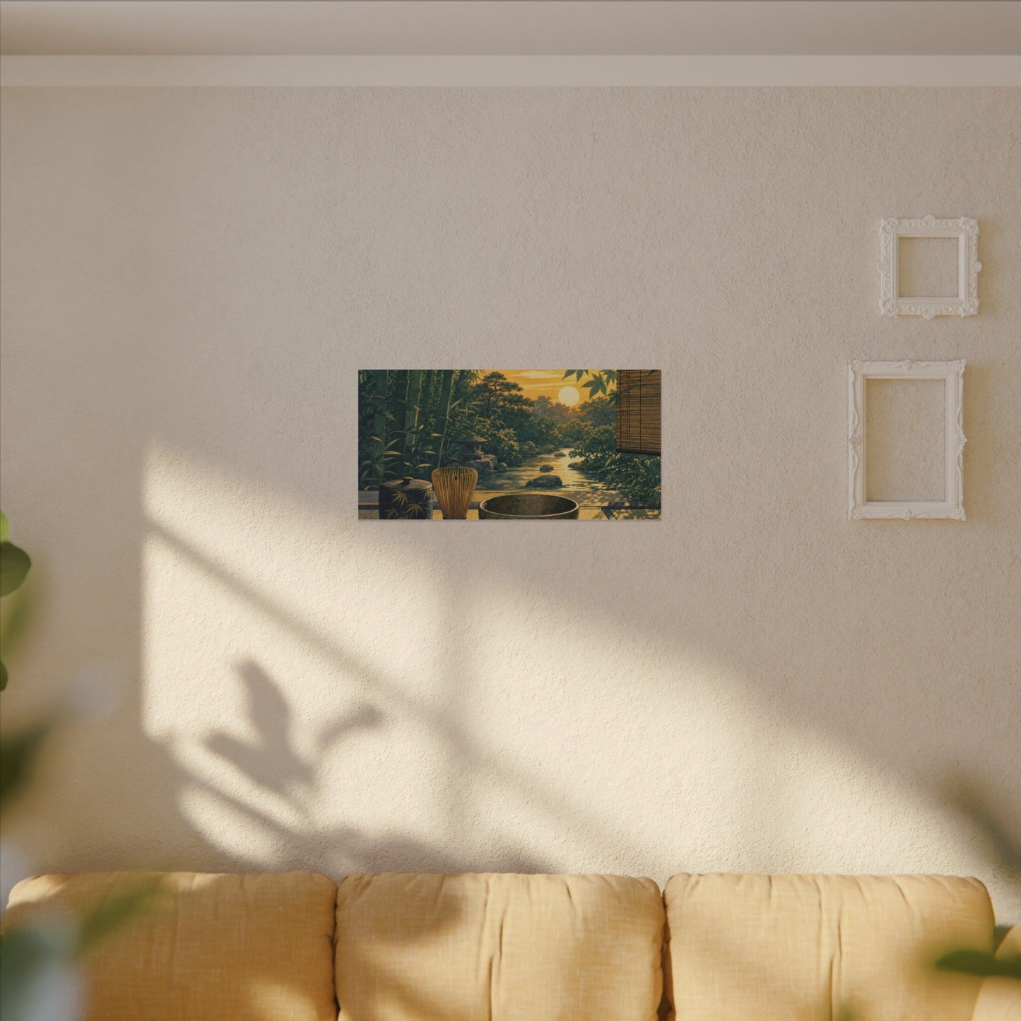 Ma Tea Ceremony Canvas Art - Zen Ukiyo E Inspired