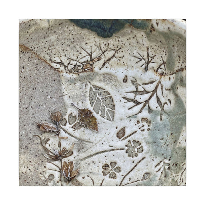 Ceramic Bowl Winter Canvas Art | Japandi Earthy Design