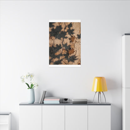 Cozy Shadow Play Canvas Art - Texture Japandi