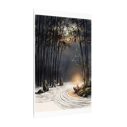 Tranquil Bamboo Grove Canvas Art - Karesansui Zen