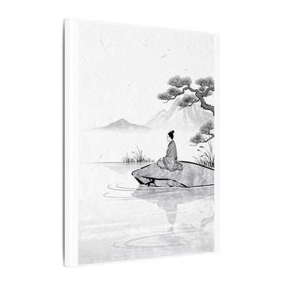 Meditation Harmonious Zen Ukiyo-e Canvas Art