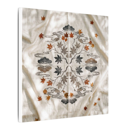 Elegant Silk Drape Canvas Art - Japanese Pattern Japandi