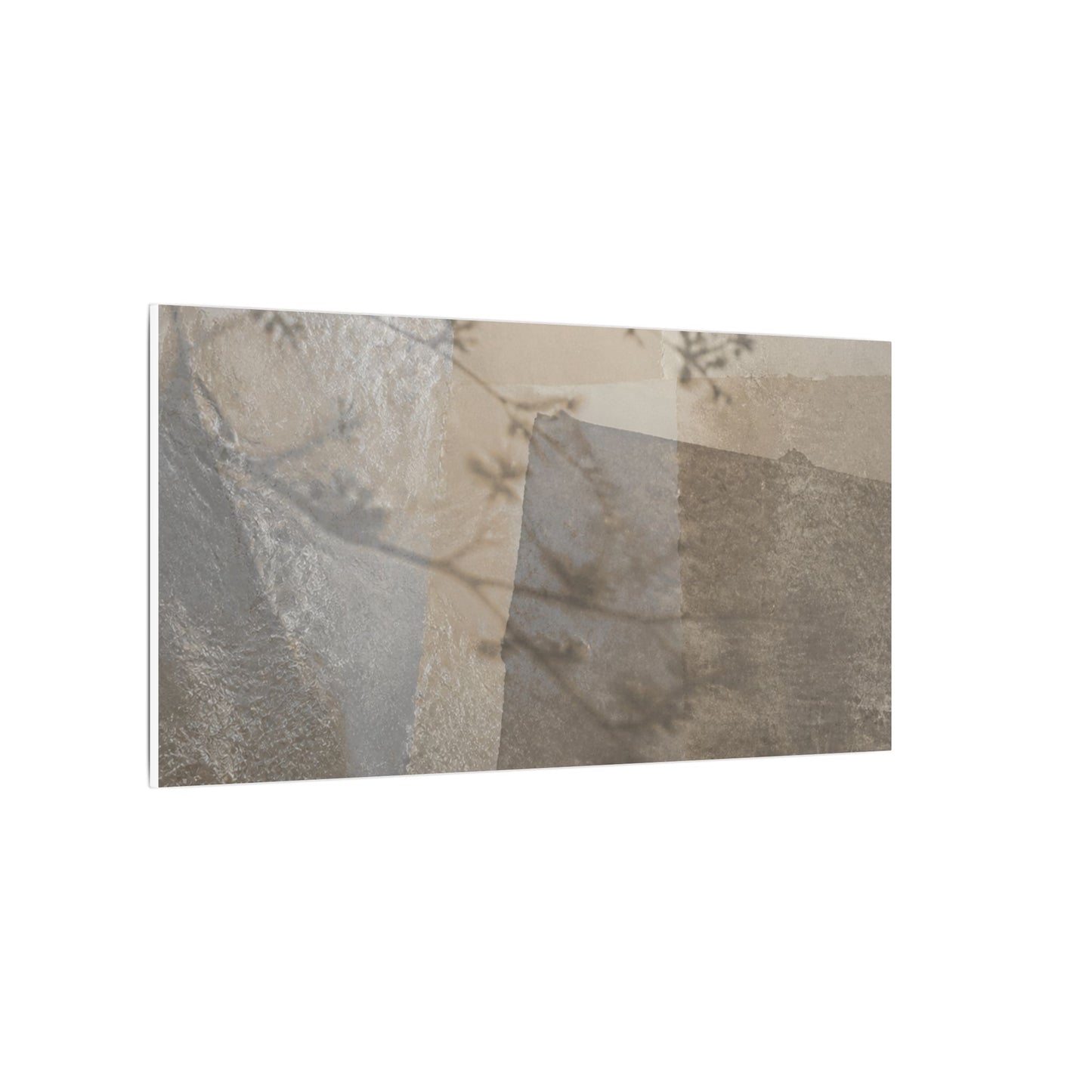 Neutral Shadow Play Canvas Art - Texture Japandi