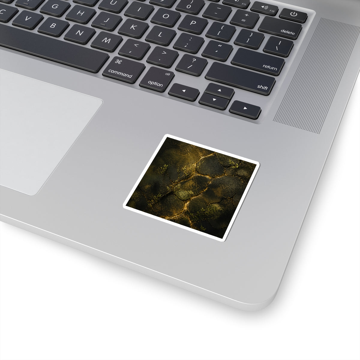 Golden Hour Cracked Earth Sticker - Dark Japandi Shibui