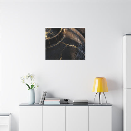 Kintsugi Rust Patina in Golden Hour | Broken Beauty Canvas Art