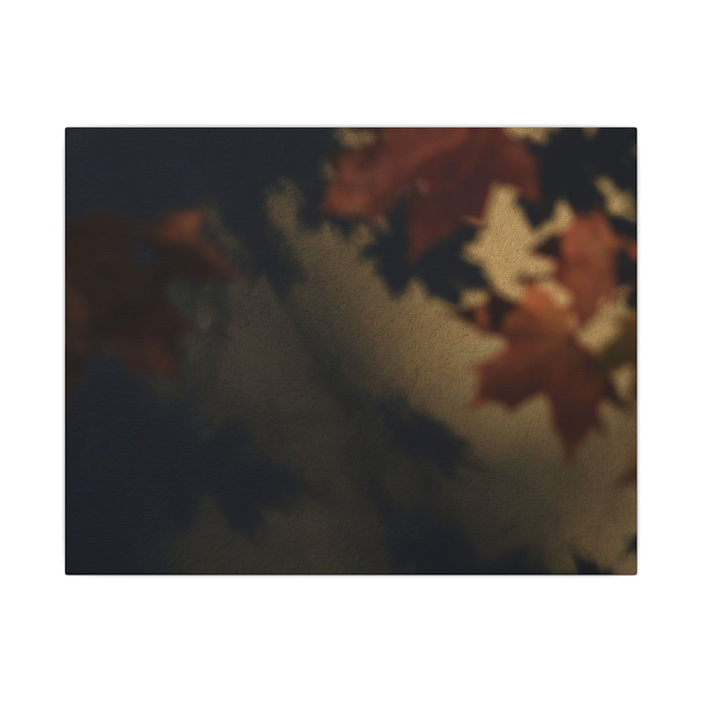 Shadow Play Canvas Art | Autumn Dark Japandi Moody Minimal Art Art Print