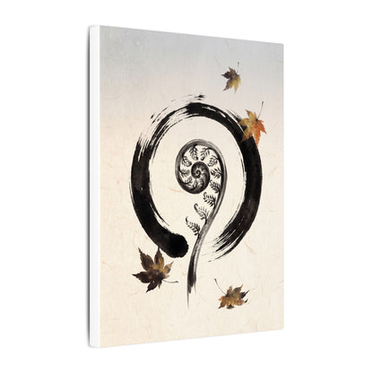 Fern Unfurling Autumn Canvas Art | Zen Peaceful Design