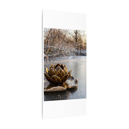Lotus Flower Gold Repair Canvas Art | Beautiful Kintsugi Art