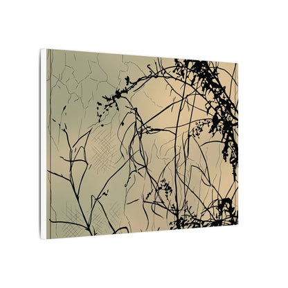 Golden Hour Shadow Play Canvas Art - Japandi Mono No Aware