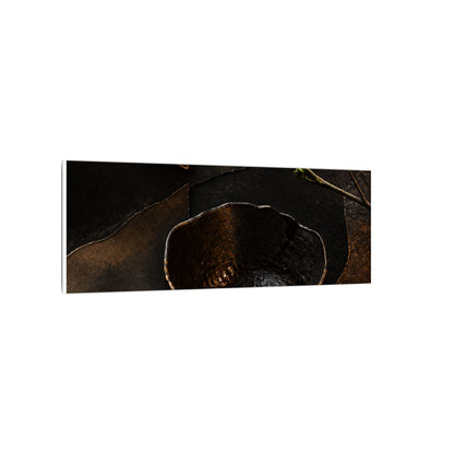 Atmospheric Ceramic Bowl Canvas Art - Shadow Zen Dark Japandi