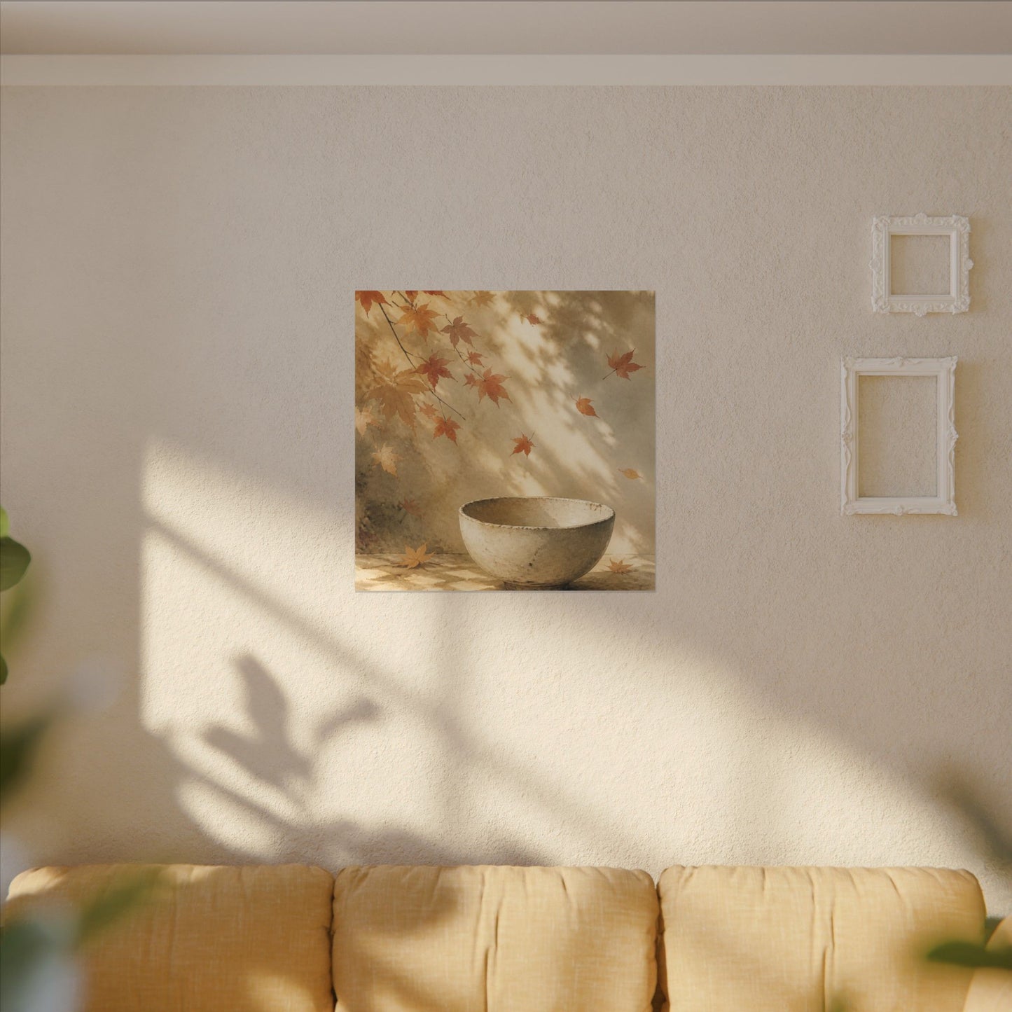 Japandi Ceramic Bowl in Dappled | Watercolor Canvas Art