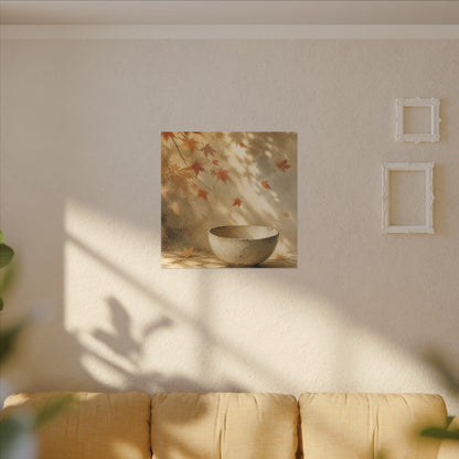 Japandi Ceramic Bowl in Dappled | Watercolor Canvas Art