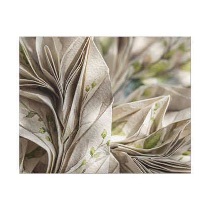 Fukinsei Paper Fold Canvas Art - Japandi Watercolor Art Print