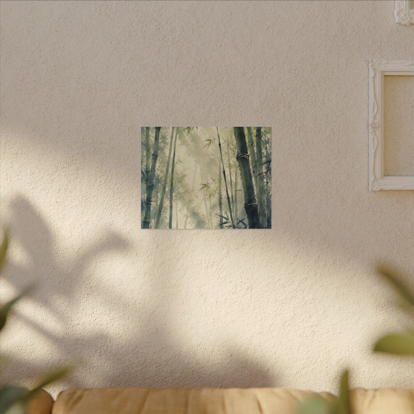 Bamboo Grove Spring Canvas Art | Zen Serene Design