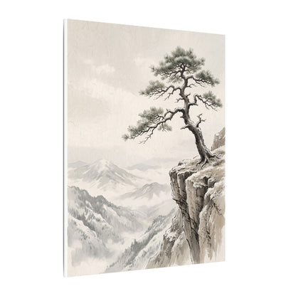 Seijaku Pine Tree Canvas Art - Japandi Japanese Pattern