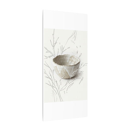 Neutral Ceramic Bowl Canvas Art - Minimal Line Japandi