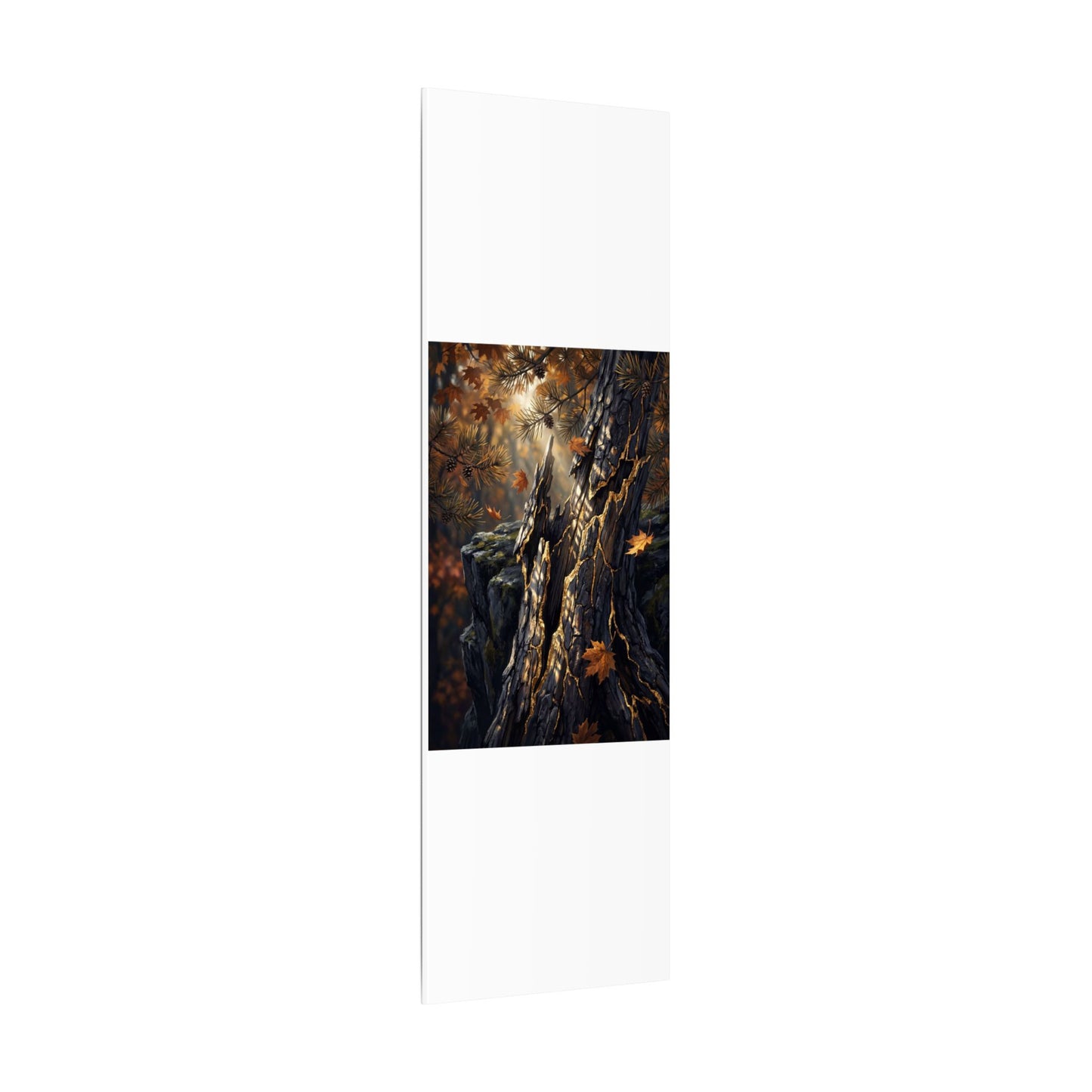 Pine Tree Autumn Canvas Art | Kintsugi Beautiful Design