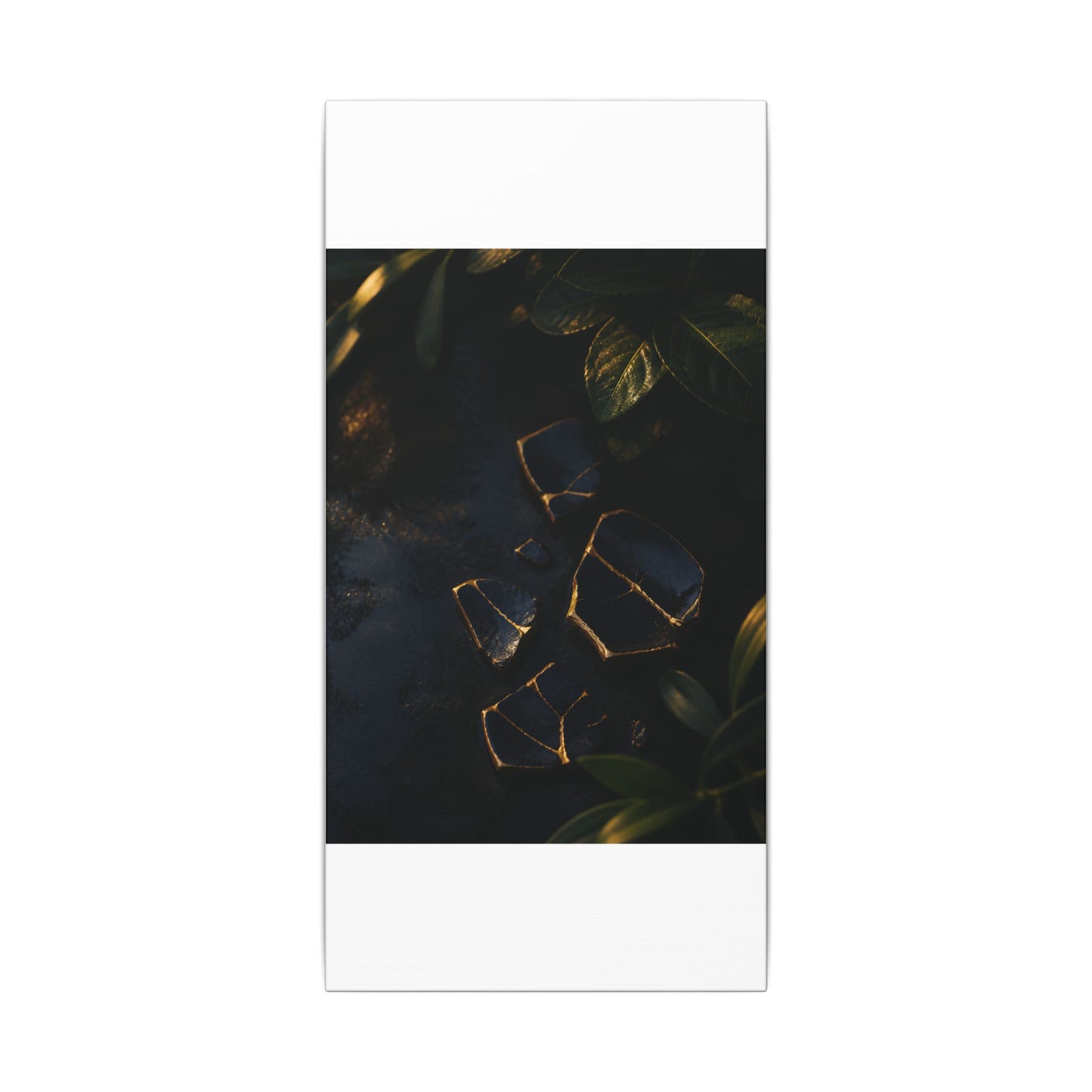 Summer Broken Pottery Moody Minimal Canvas Art | Atmospheric Decor