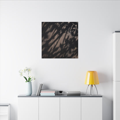 Shadow Play Summer Canvas Art | Dark Japandi Moody Design