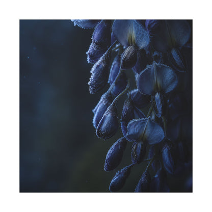 Winter Wisteria Shadow Zen Canvas Art | Atmospheric Decor