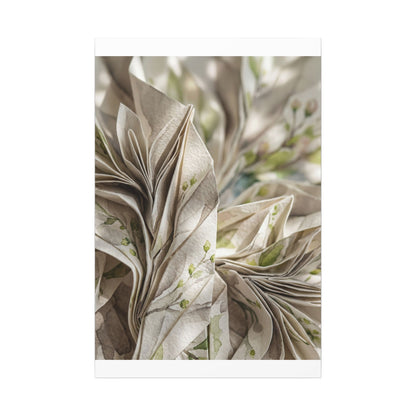 Fukinsei Paper Fold Canvas Art - Japandi Watercolor