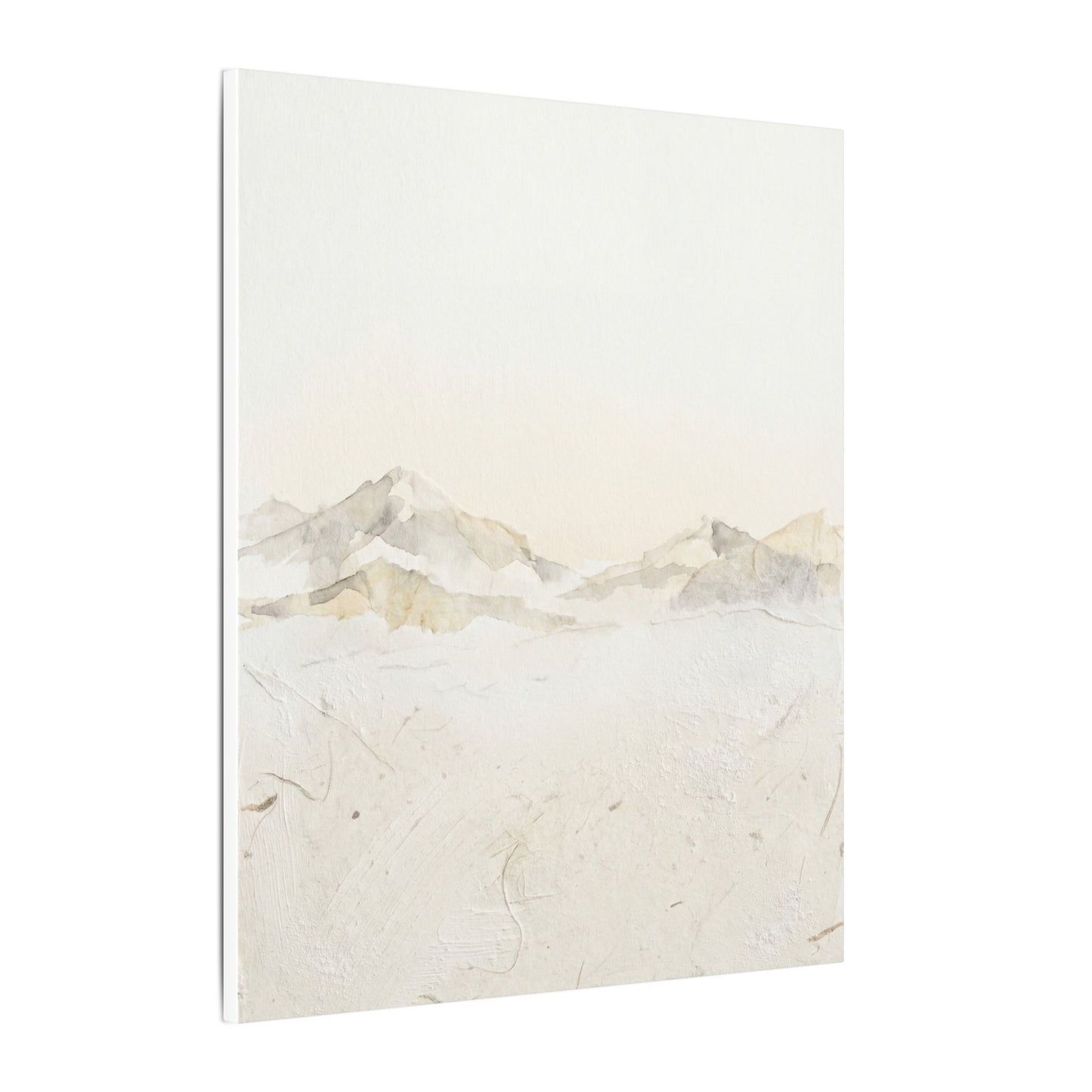 Mountain Mist Winter Canvas Art | Japandi Warm Design