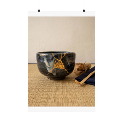 Tea Ceremony Summer Wall Art Print | Kintsugi Beautiful Design Art Print