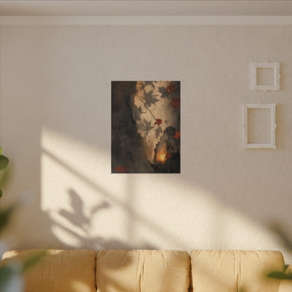 Shadow Play Texture Canvas Art | Neutral Japandi Art