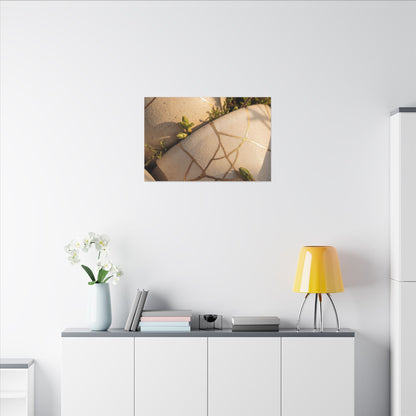 Spring Broken Pottery Gold Vein Canvas Art | Beautiful Decor