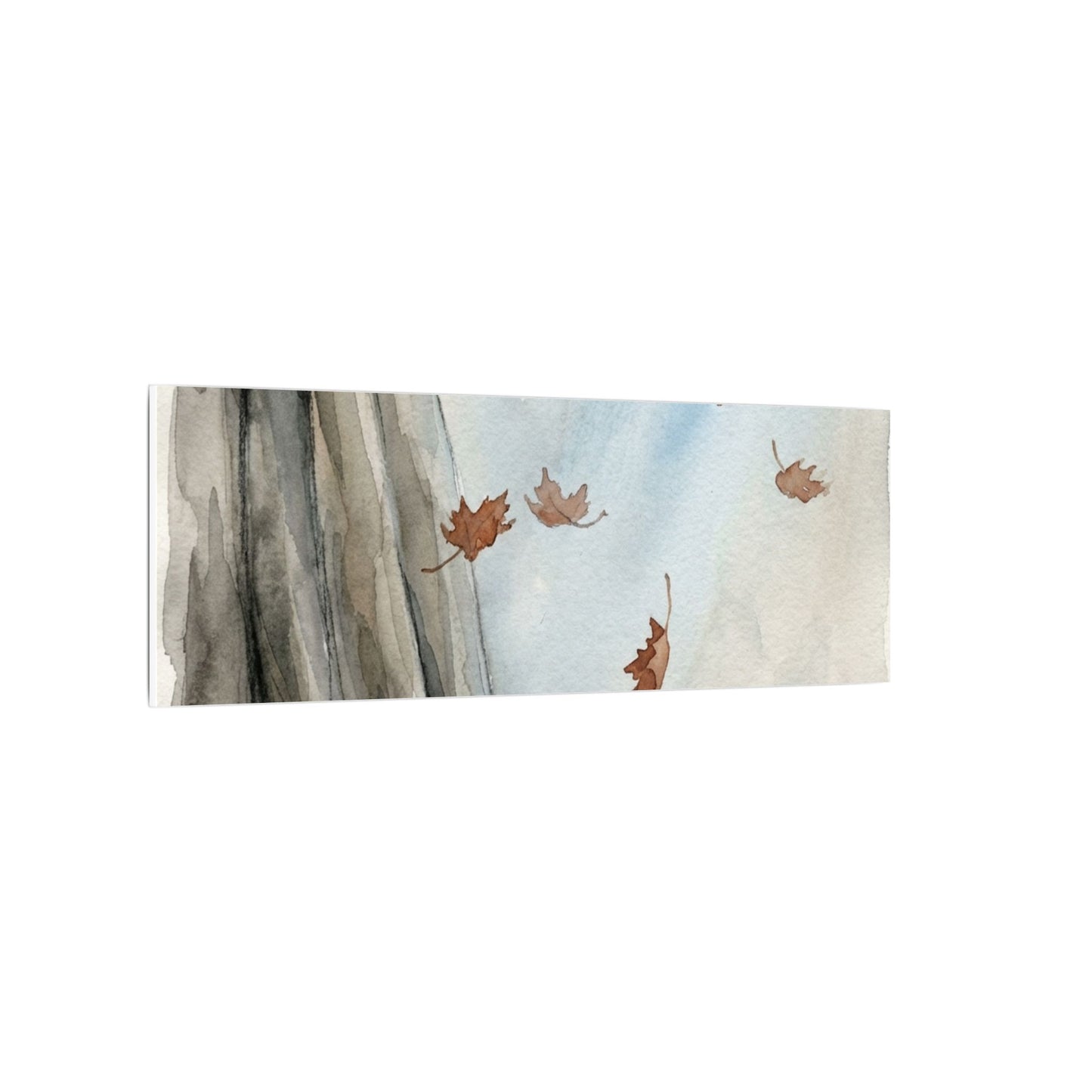 Ma Silk Drape Canvas Art - Japandi Watercolor