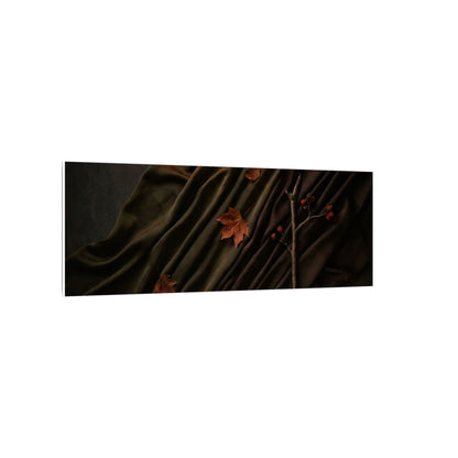 Autumn Silk Drape Moody Minimal Canvas Art | Moody Decor