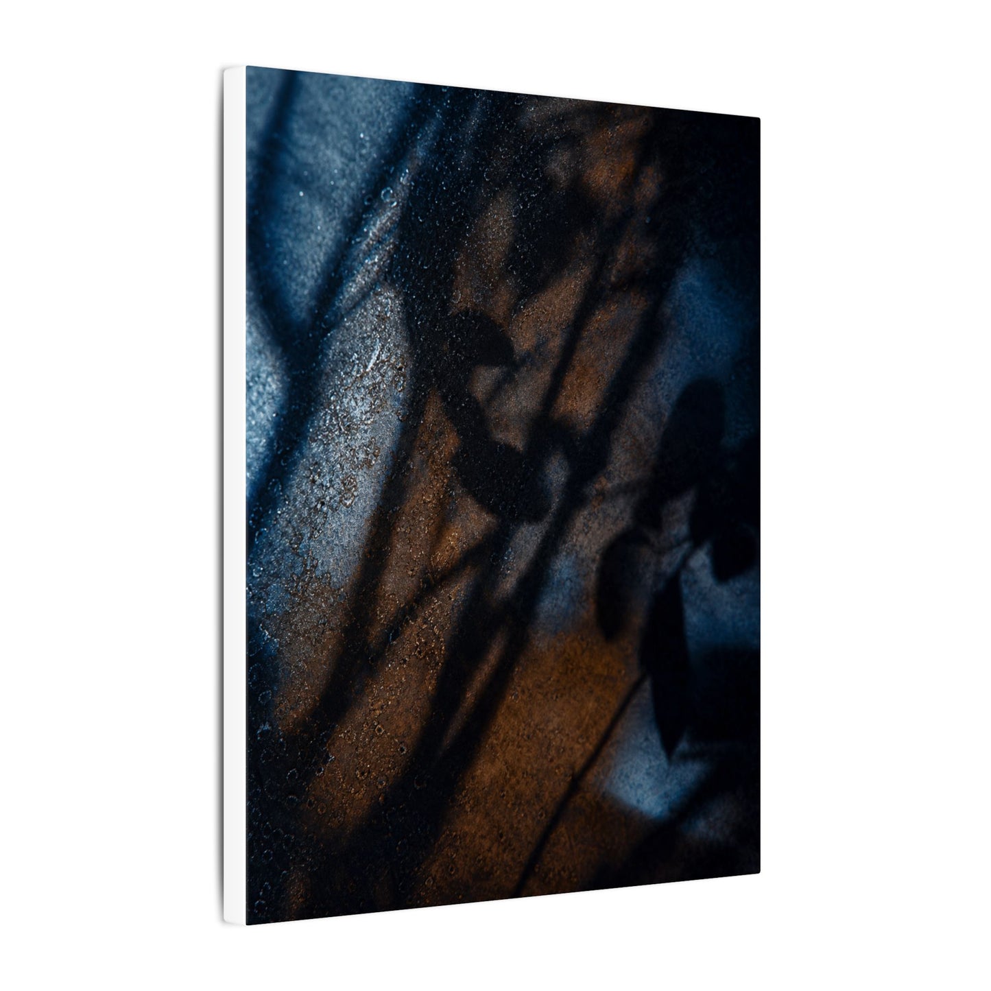 Moonlight Shadow Play Canvas Art - Dark Japandi Ma