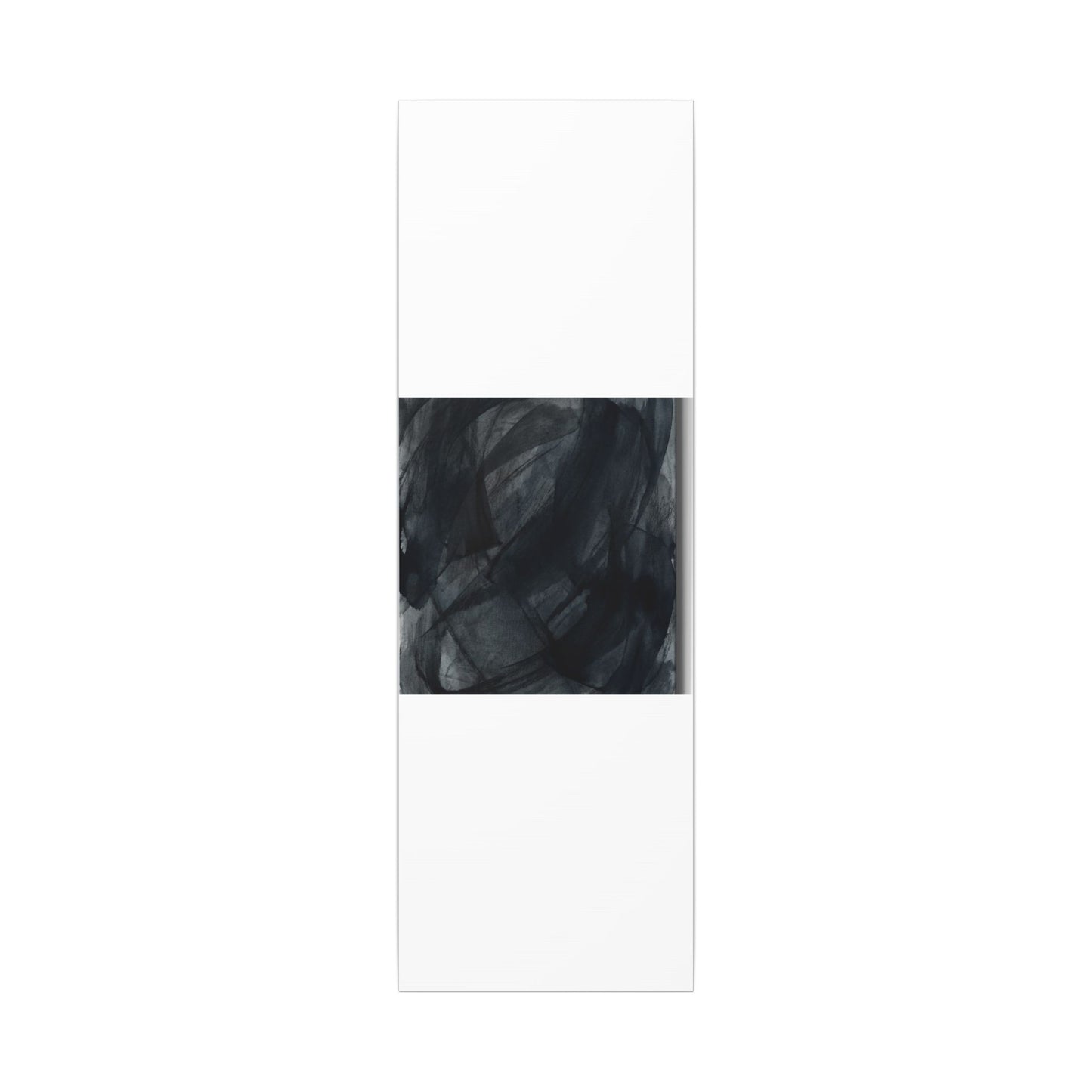 Deep Tones Dark Japandi Charcoal Canvas Art