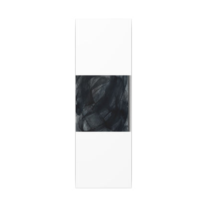 Deep Tones Dark Japandi Charcoal Canvas Art