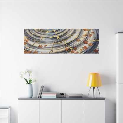 Moonlight Water Ripple Canvas Art - Kintsugi Fukinsei