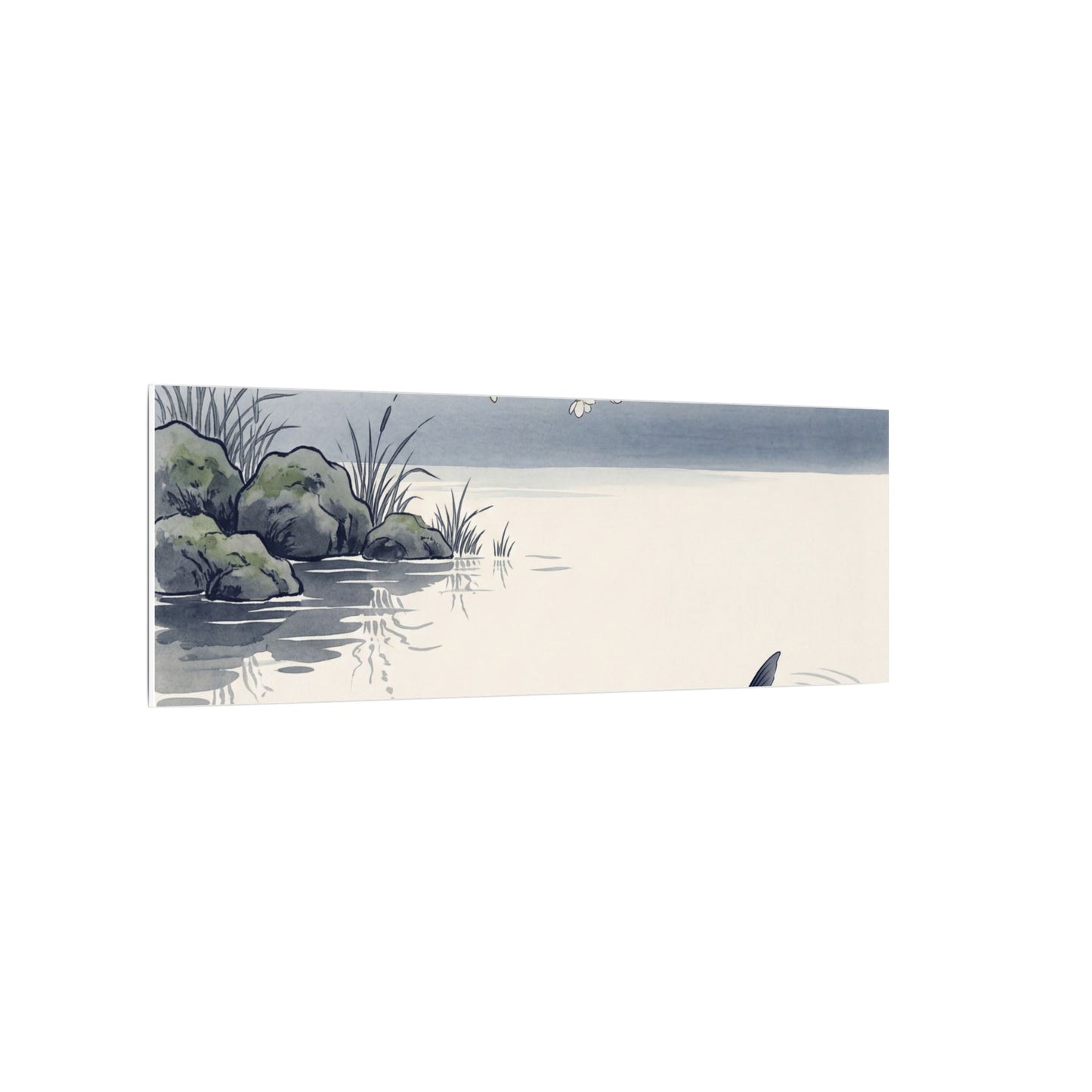 Ma Koi Pond Canvas Art - Zen Ukiyo E Inspired