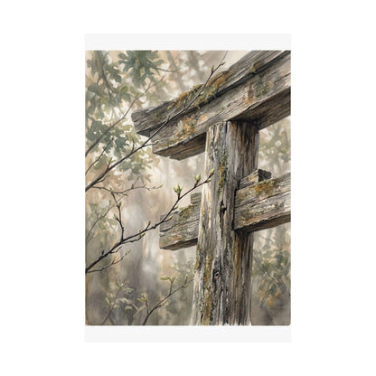 Torii Gate Spring Wall Art Print | Japandi Neutral Design