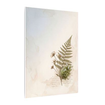Winter Moss Close Up Herbarium Canvas Art | Enchanting Decor